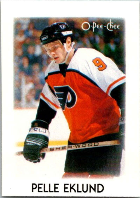 1987-88 O-Pee-Chee Minis #9 Pelle Eklund  Philadelphia Flyers  V84183 Image 1