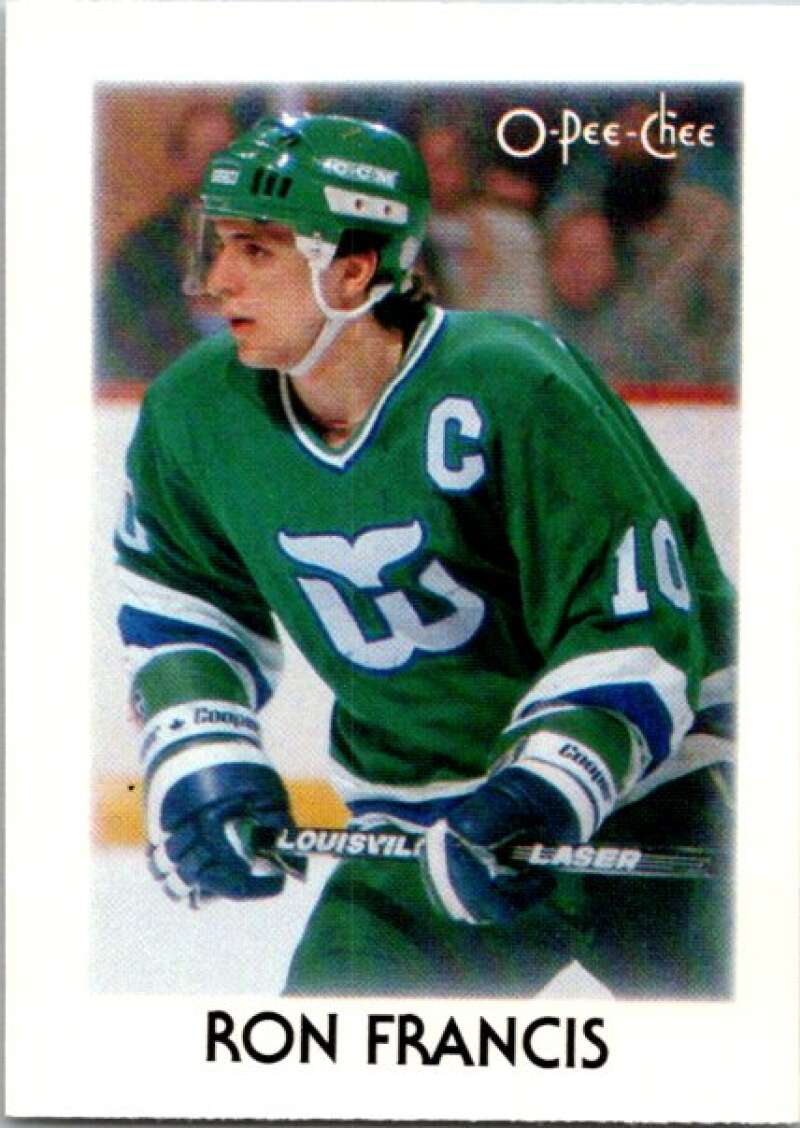 1987-88 O-Pee-Chee Minis #10 Ron Francis  Hartford Whalers  V84186 Image 1