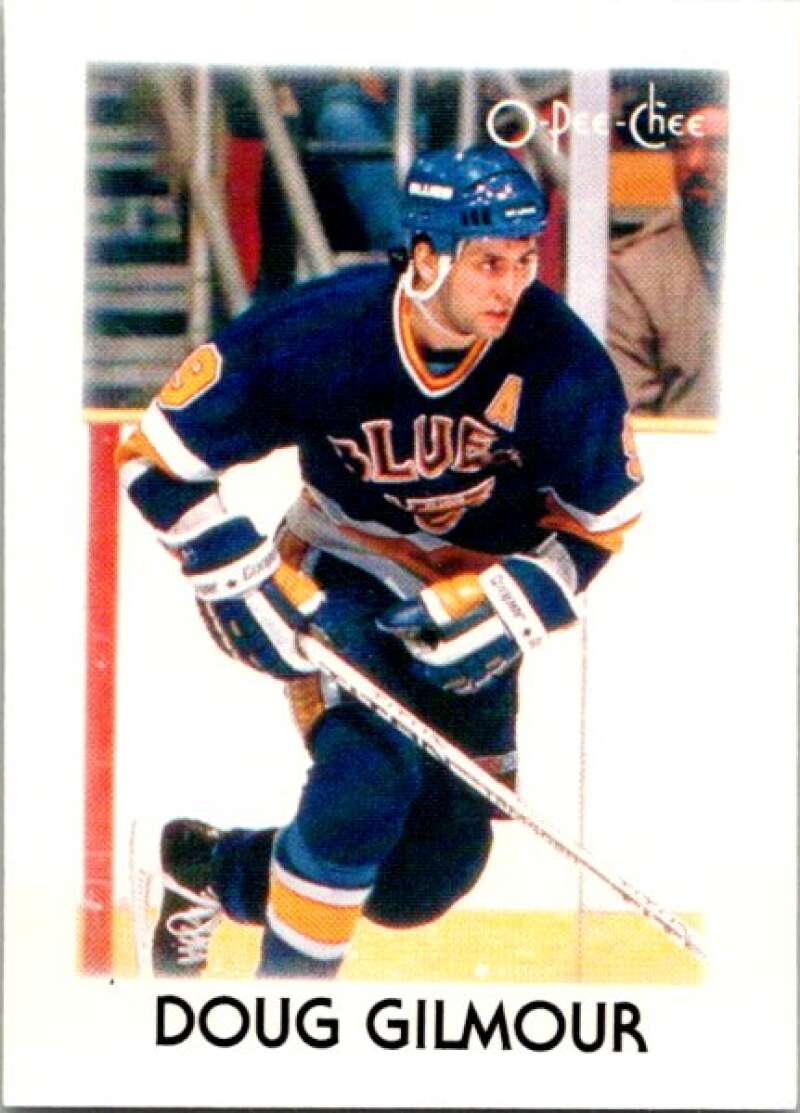 1987-88 O-Pee-Chee Minis #11 Doug Gilmour  St. Louis Blues  V84195 Image 1