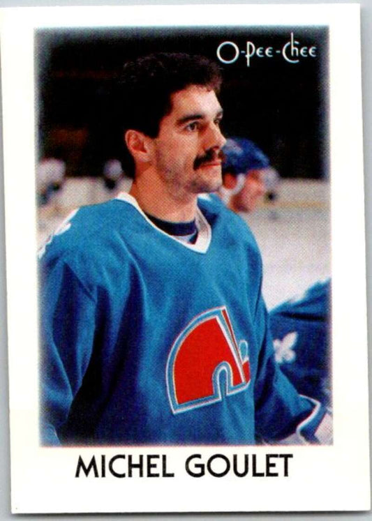 1987-88 O-Pee-Chee Minis #12 Michel Goulet  Quebec Nordiques  V84198 Image 1