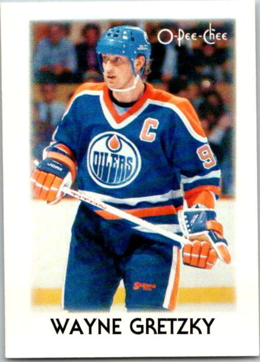 1987-88 O-Pee-Chee Minis #13 Wayne Gretzky  Edmonton Oilers  V84205 Image 1