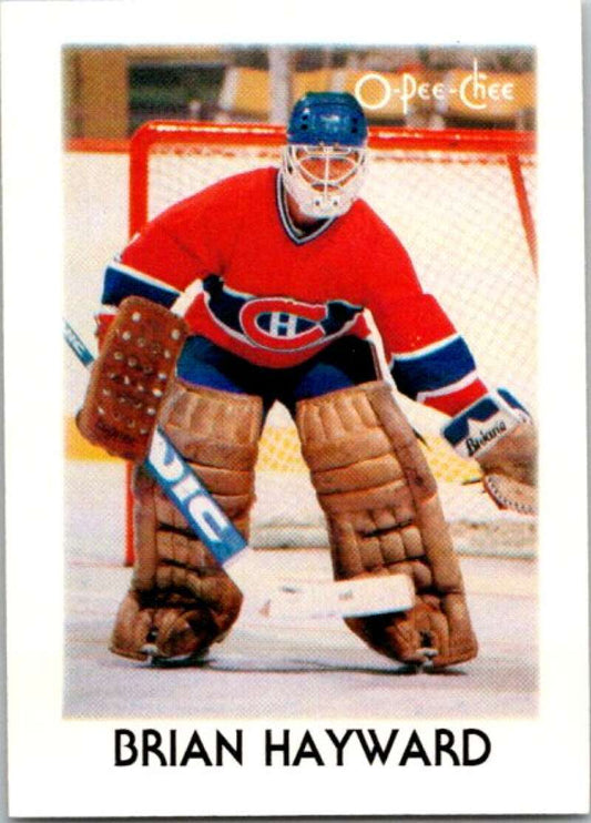 1987-88 O-Pee-Chee Minis #15 Brian Hayward  Montreal Canadiens  V84210 Image 1