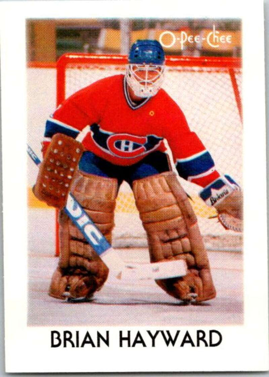 1987-88 O-Pee-Chee Minis #15 Brian Hayward  Montreal Canadiens  V84212 Image 1
