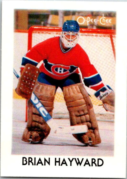 1987-88 O-Pee-Chee Minis #15 Brian Hayward  Montreal Canadiens  V84213 Image 1