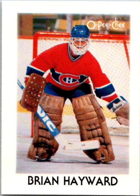 1987-88 O-Pee-Chee Minis #15 Brian Hayward  Montreal Canadiens  V84215 Image 1
