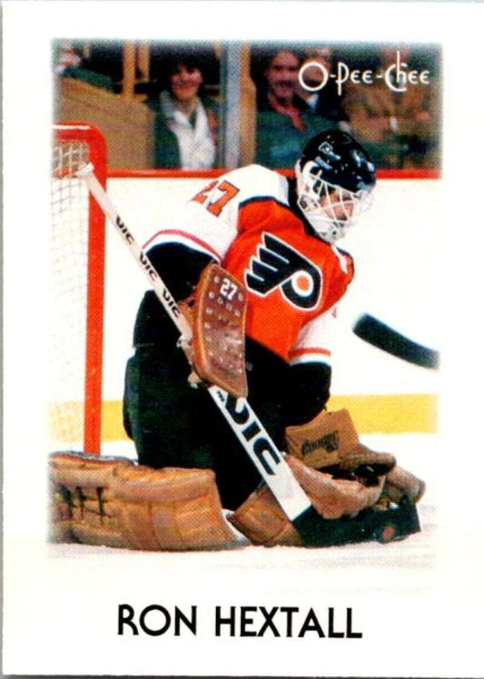 1987-88 O-Pee-Chee Minis #16 Ron Hextall  Philadelphia Flyers  V84217 Image 1