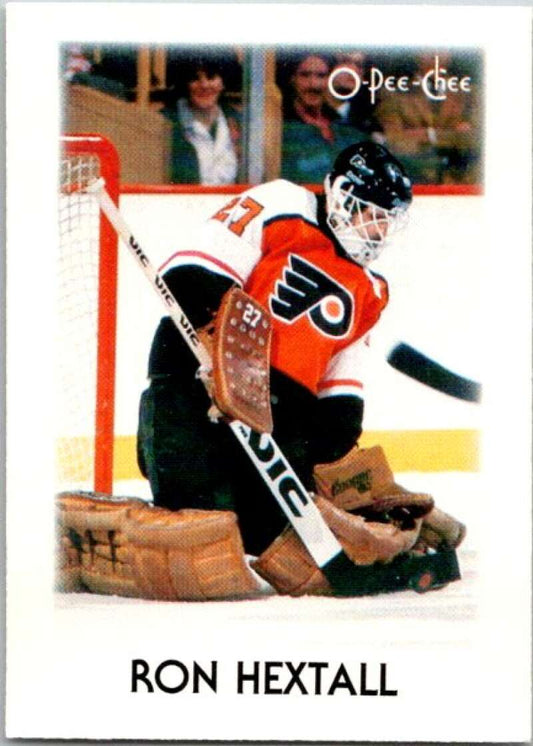 1987-88 O-Pee-Chee Minis #16 Ron Hextall  Philadelphia Flyers  V84218 Image 1