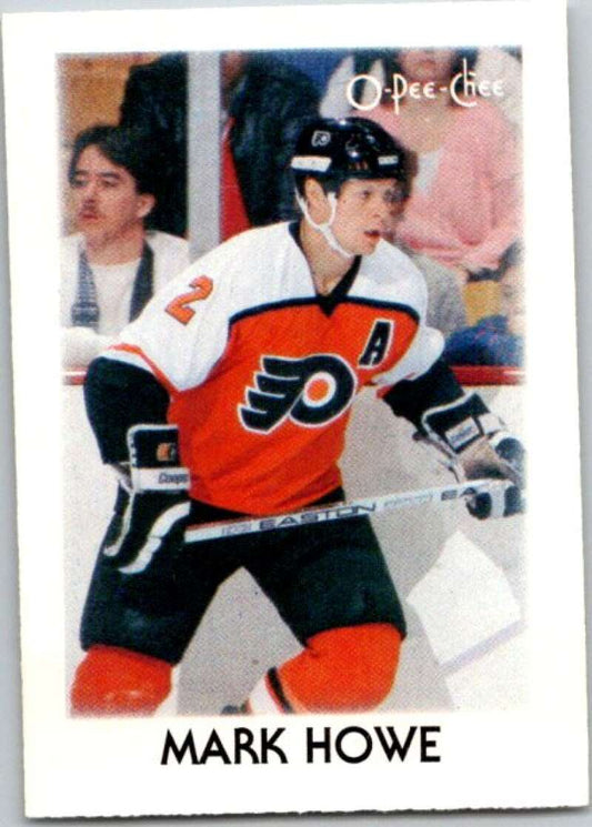 1987-88 O-Pee-Chee Minis #18 Mark Howe  Philadelphia Flyers  V84229 Image 1