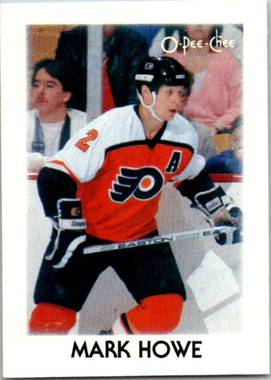 1987-88 O-Pee-Chee Minis #18 Mark Howe  Philadelphia Flyers  V84231 Image 1