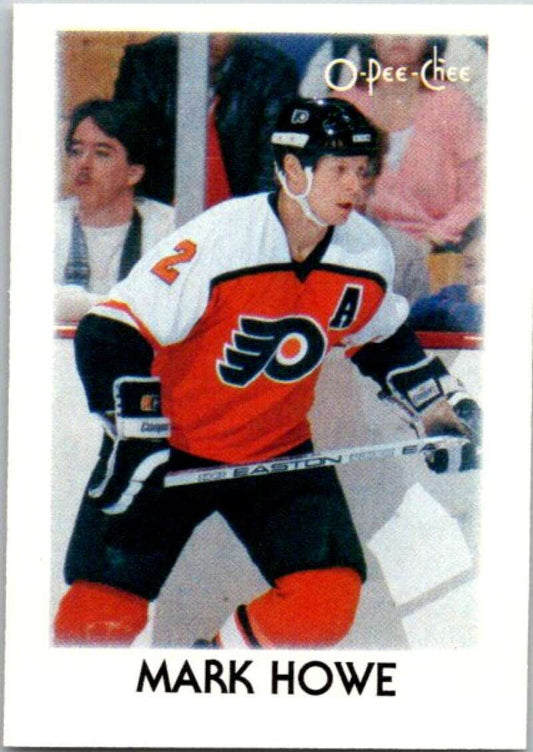1987-88 O-Pee-Chee Minis #18 Mark Howe  Philadelphia Flyers  V84232 Image 1