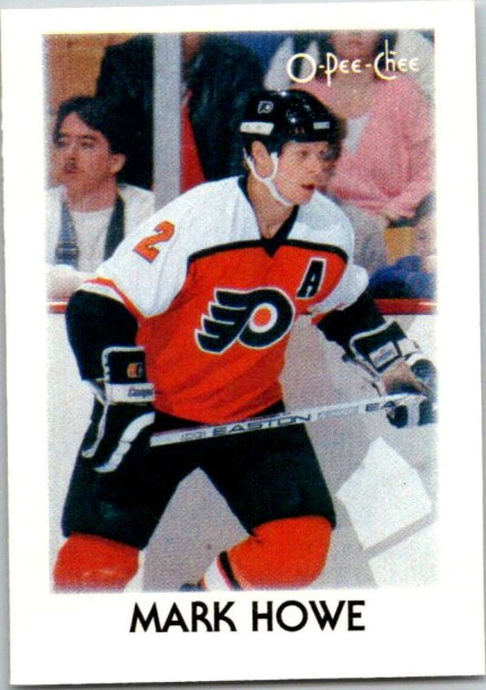 1987-88 O-Pee-Chee Minis #18 Mark Howe  Philadelphia Flyers  V84233 Image 1