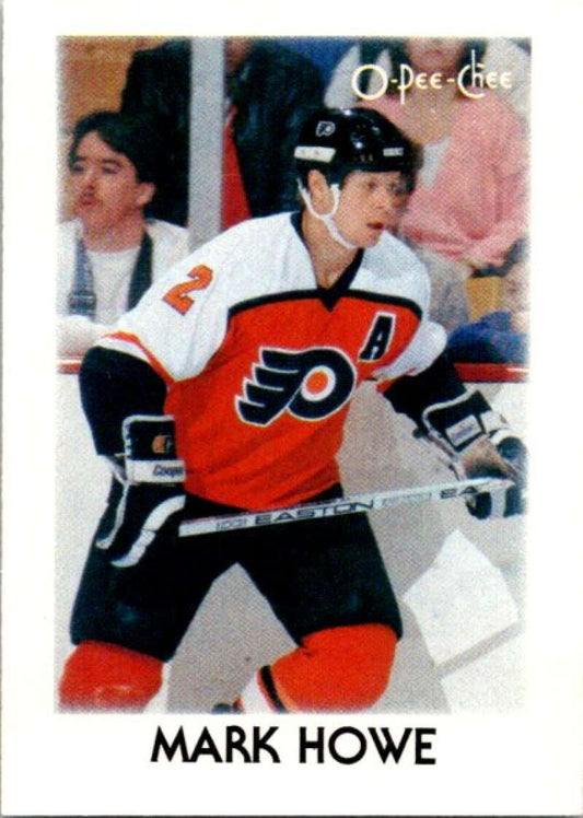 1987-88 O-Pee-Chee Minis #18 Mark Howe  Philadelphia Flyers  V84234 Image 1