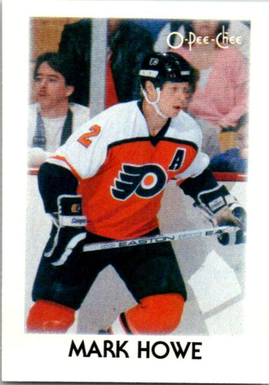 1987-88 O-Pee-Chee Minis #18 Mark Howe  Philadelphia Flyers  V84236 Image 1