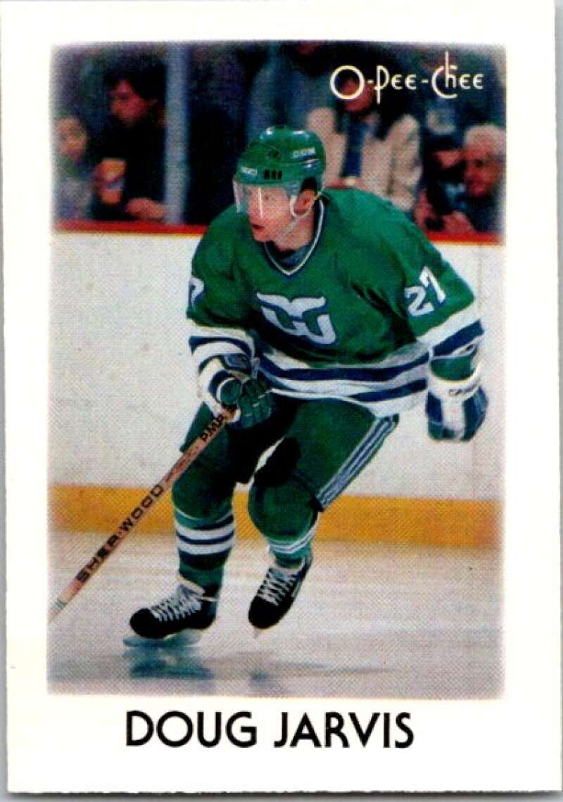 1987-88 O-Pee-Chee Minis #19 Doug Jarvis  Hartford Whalers  V84240 Image 1