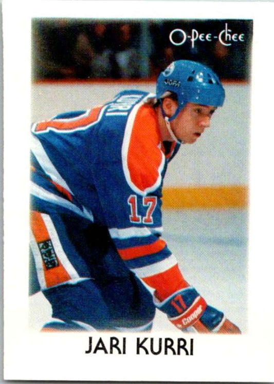 1987-88 O-Pee-Chee Minis #21 Jari Kurri  Edmonton Oilers  V84246 Image 1