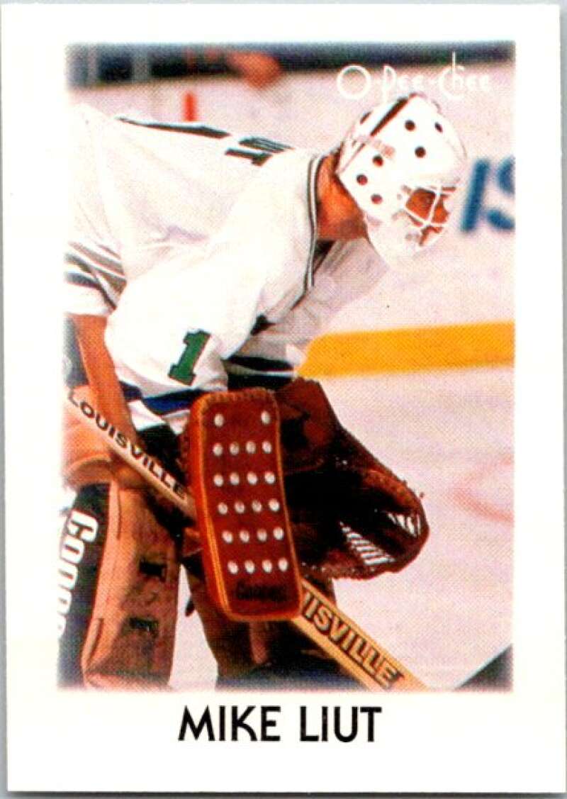 1987-88 O-Pee-Chee Minis #24 Mike Liut  Hartford Whalers  V84253 Image 1