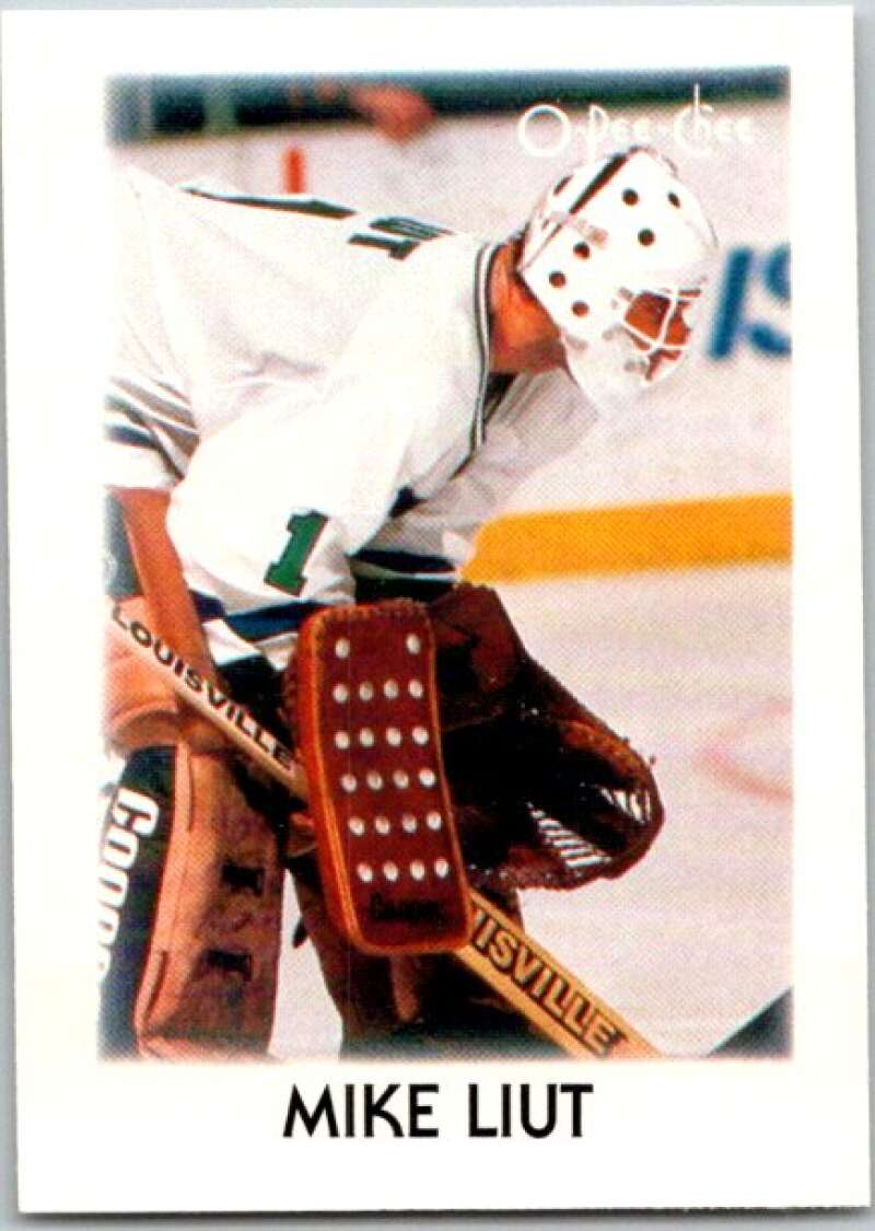1987-88 O-Pee-Chee Minis #24 Mike Liut  Hartford Whalers  V84255 Image 1
