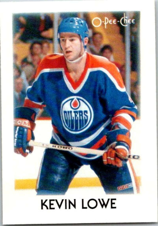 1987-88 O-Pee-Chee Minis #25 Kevin Lowe  Edmonton Oilers  V84263 Image 1