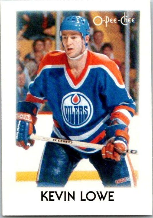 1987-88 O-Pee-Chee Minis #25 Kevin Lowe  Edmonton Oilers  V84264 Image 1