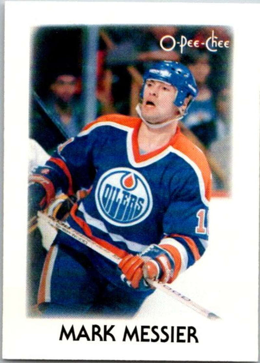 1987-88 O-Pee-Chee Minis #28 Mark Messier  Edmonton Oilers  V84280 Image 1