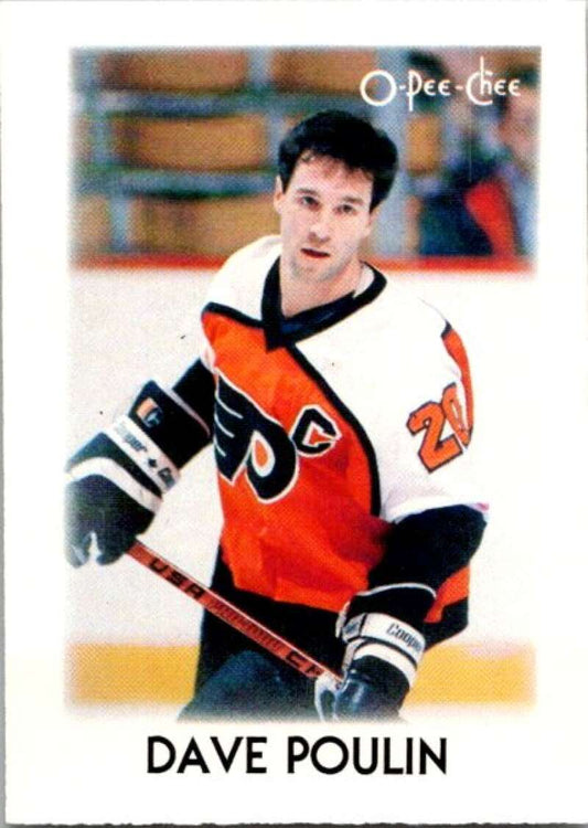 1987-88 O-Pee-Chee Minis #32 Dave Poulin  Philadelphia Flyers  V84294 Image 1