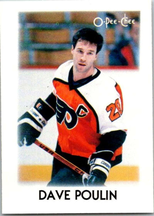 1987-88 O-Pee-Chee Minis #32 Dave Poulin  Philadelphia Flyers  V84298 Image 1