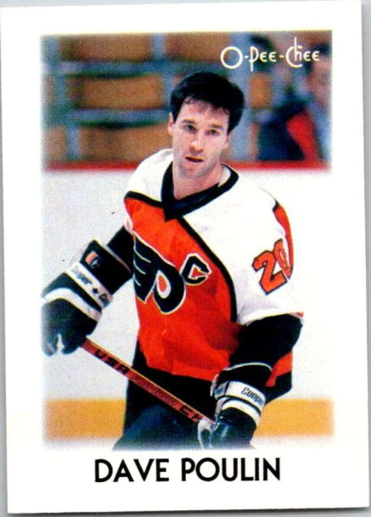 1987-88 O-Pee-Chee Minis #32 Dave Poulin  Philadelphia Flyers  V84301 Image 1