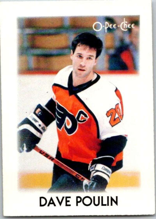 1987-88 O-Pee-Chee Minis #32 Dave Poulin  Philadelphia Flyers  V84302 Image 1