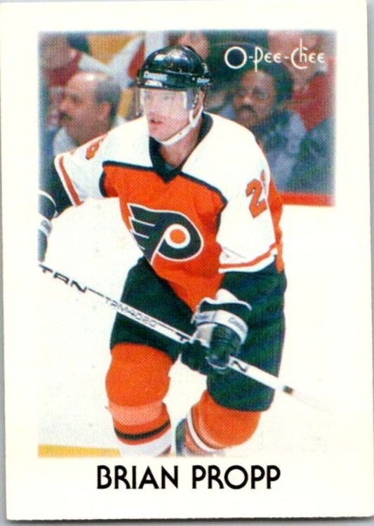 1987-88 O-Pee-Chee Minis #33 Brian Propp  Philadelphia Flyers  V84304 Image 1