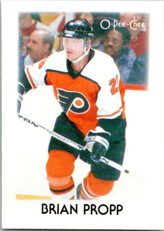 1987-88 O-Pee-Chee Minis #33 Brian Propp  Philadelphia Flyers  V84306 Image 1