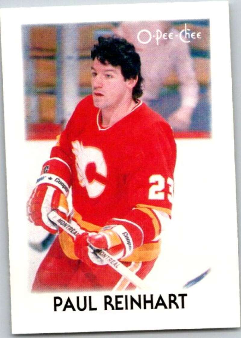 1987-88 O-Pee-Chee Minis #34 Paul Reinhart  Calgary Flames  V84311 Image 1