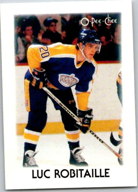 1987-88 O-Pee-Chee Minis #35 Luc Robitaille  Los Angeles Kings  V84316 Image 1