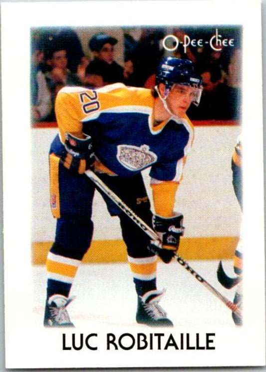 1987-88 O-Pee-Chee Minis #35 Luc Robitaille  Los Angeles Kings  V84317 Image 1