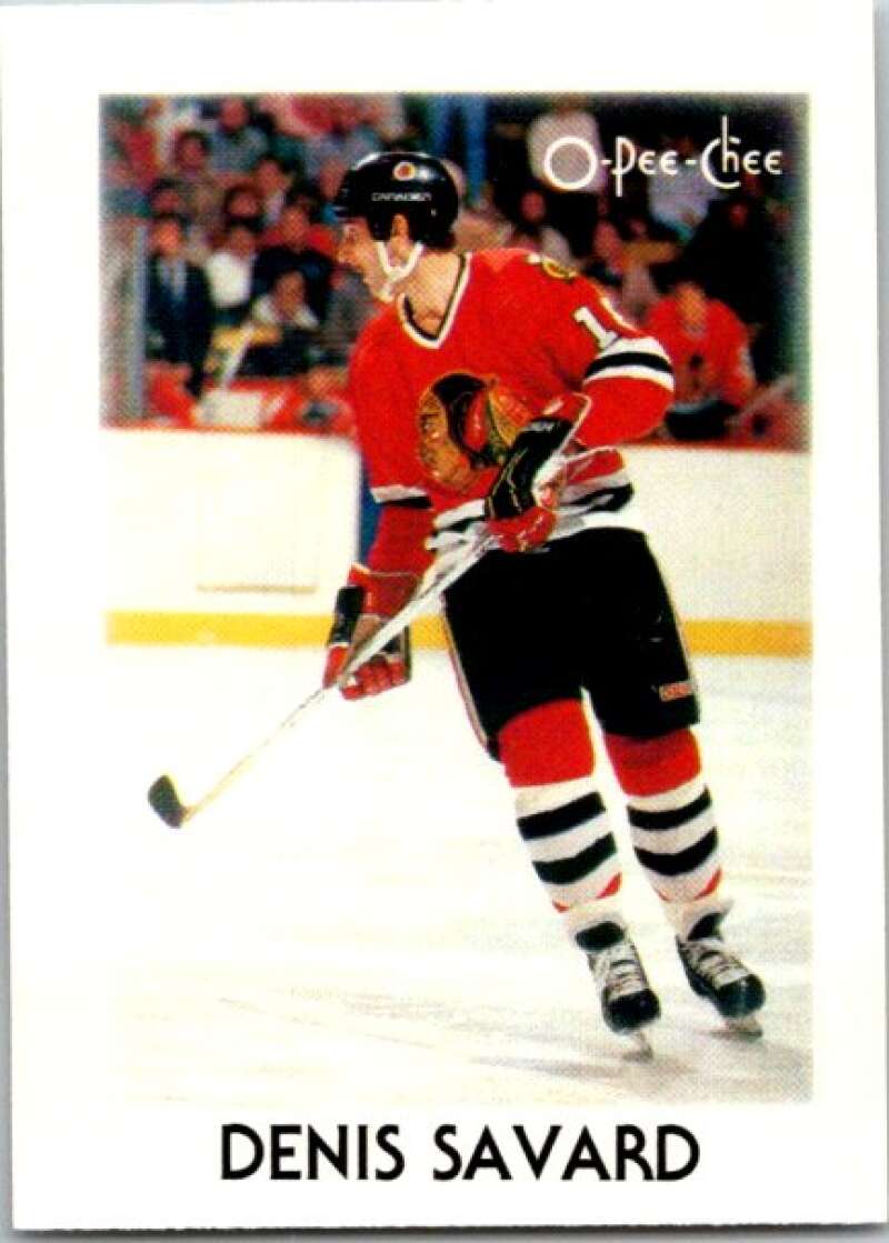 1987-88 O-Pee-Chee Minis #39 Denis Savard  Chicago Blackhawks  V84331 Image 1