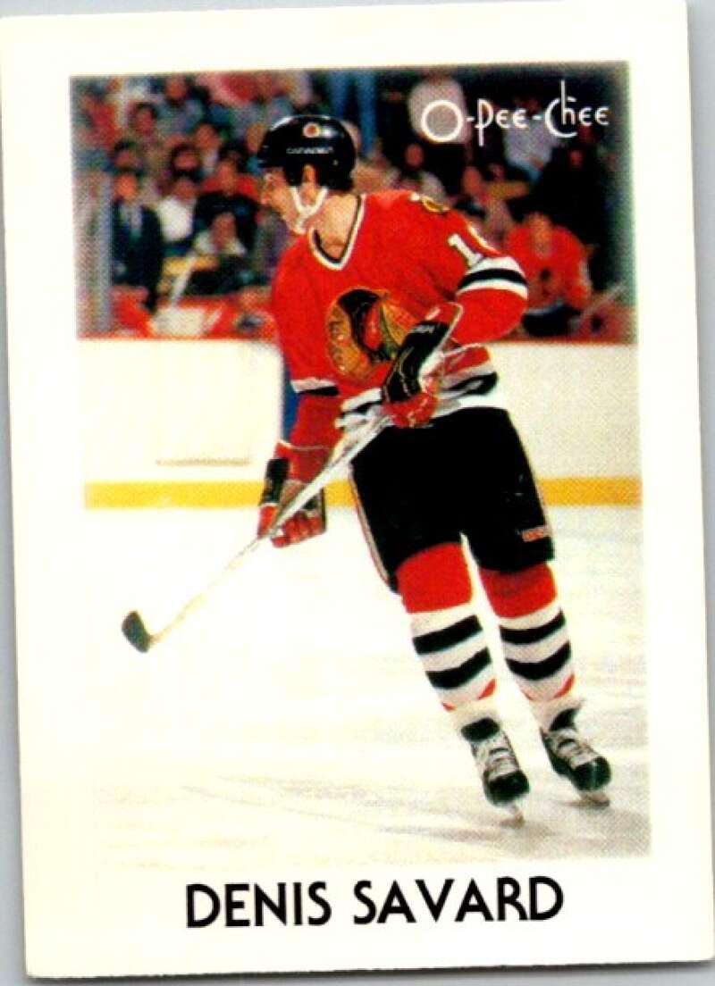 1987-88 O-Pee-Chee Minis #39 Denis Savard  Chicago Blackhawks  V84332 Image 1
