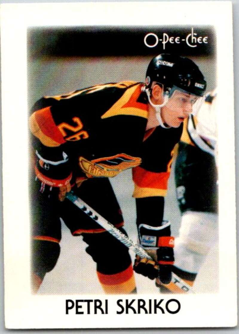 1987-88 O-Pee-Chee Minis #40 Petri Skriko  Vancouver Canucks  V84335 Image 1