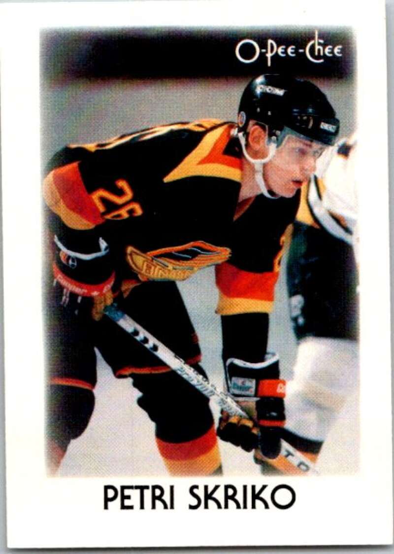 1987-88 O-Pee-Chee Minis #40 Petri Skriko  Vancouver Canucks  V84336 Image 1