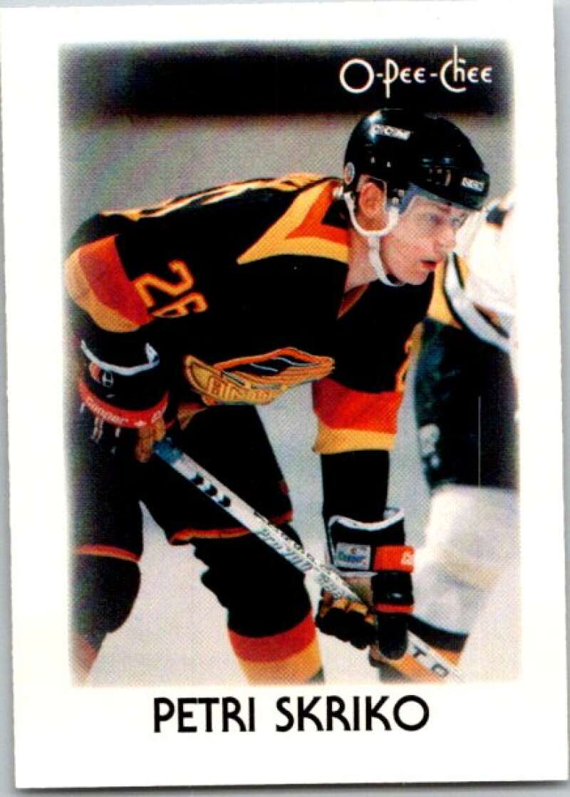 1987-88 O-Pee-Chee Minis #40 Petri Skriko  Vancouver Canucks  V84337 Image 1