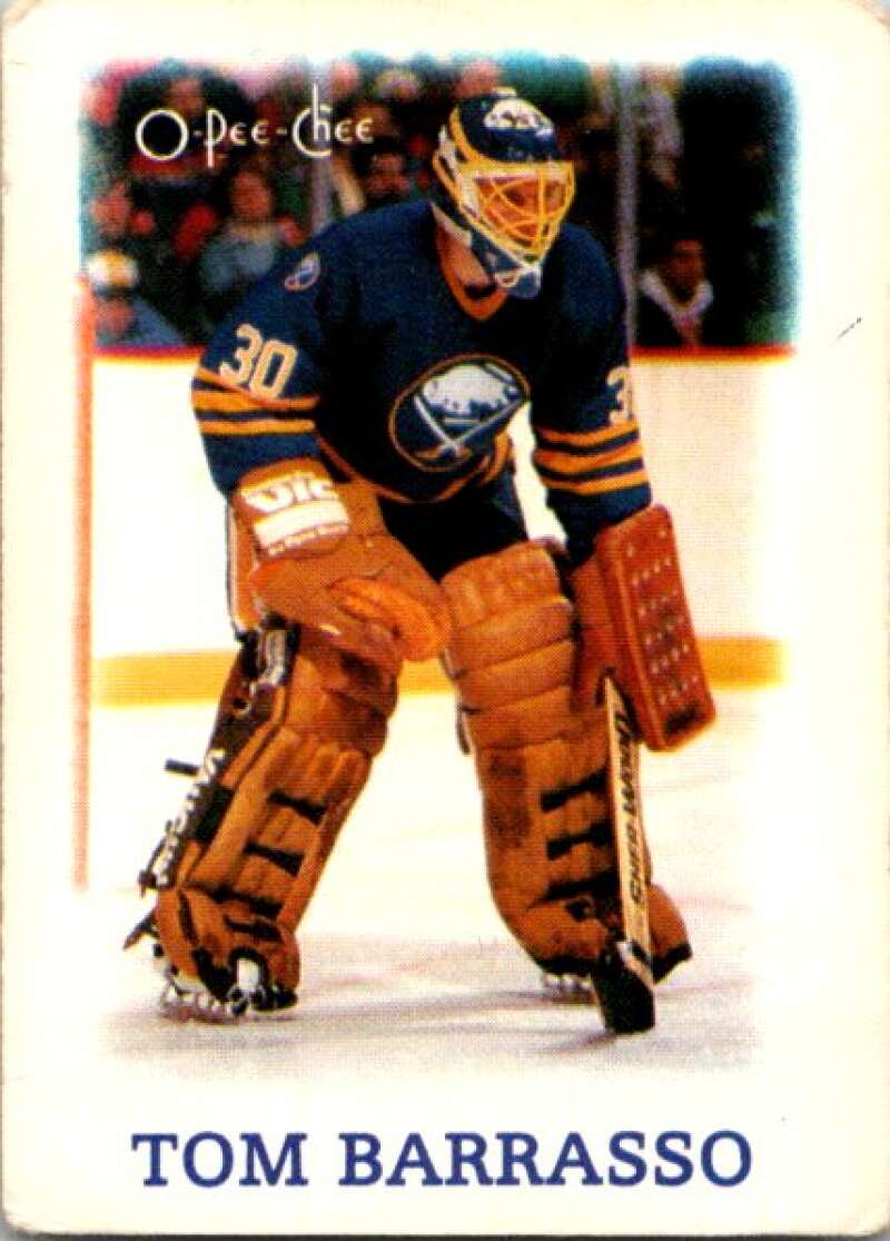 1988-89 O-Pee-Chee Minis #1 Tom Barrasso  Buffalo Sabres  V84351 Image 1