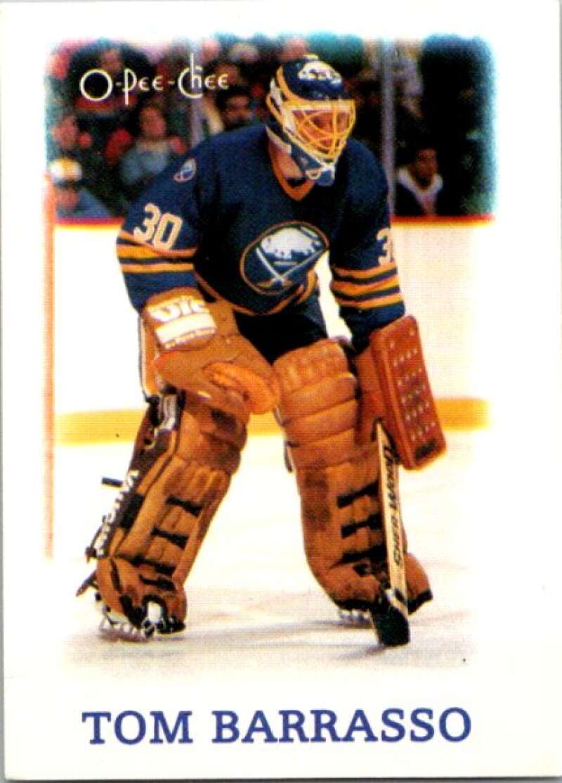 1988-89 O-Pee-Chee Minis #1 Tom Barrasso  Buffalo Sabres  V84352 Image 1