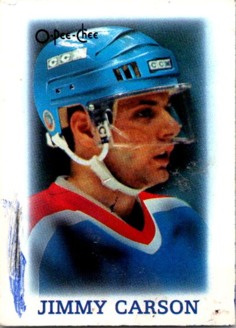 1988-89 O-Pee-Chee Minis #5 Jimmy Carson  Edmonton Oilers  V84364 Image 1