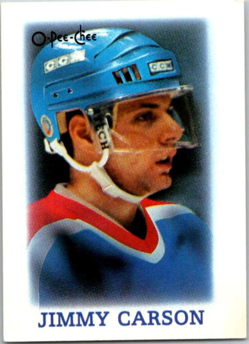 1988-89 O-Pee-Chee Minis #5 Jimmy Carson  Edmonton Oilers  V84366 Image 1