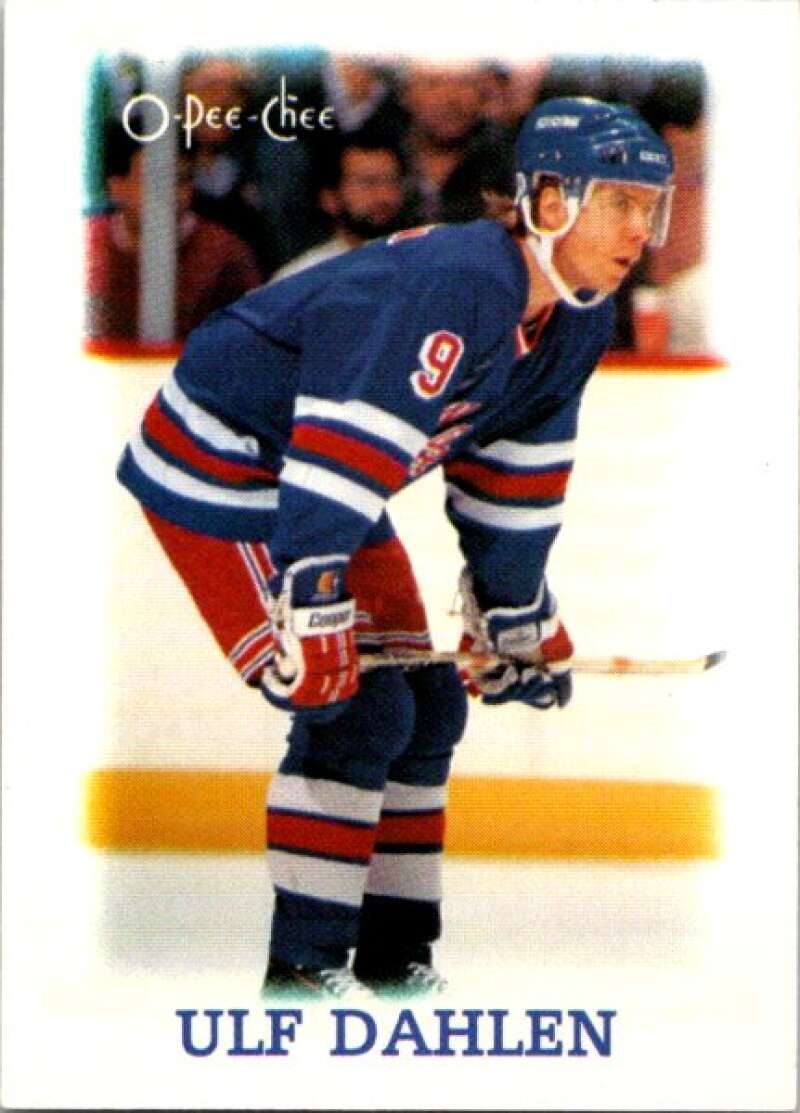 1988-89 O-Pee-Chee Minis #7 Ulf Dahlen  New York Rangers  V84371 Image 1