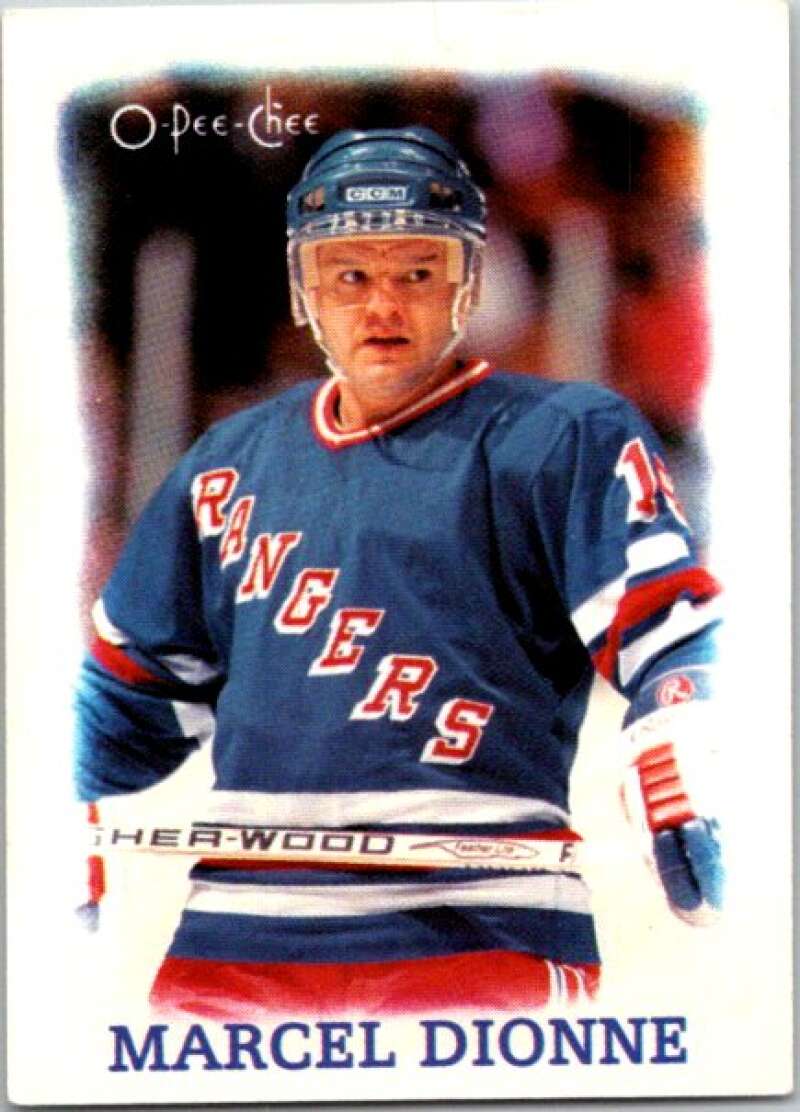 1988-89 O-Pee-Chee Minis #8 Marcel Dionne  New York Rangers  V84373 Image 1