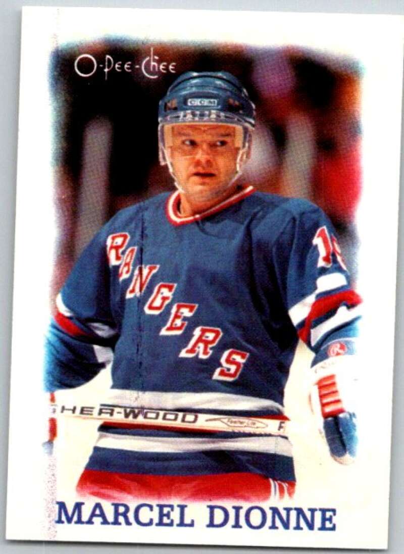 1988-89 O-Pee-Chee Minis #8 Marcel Dionne  New York Rangers  V84374 Image 1