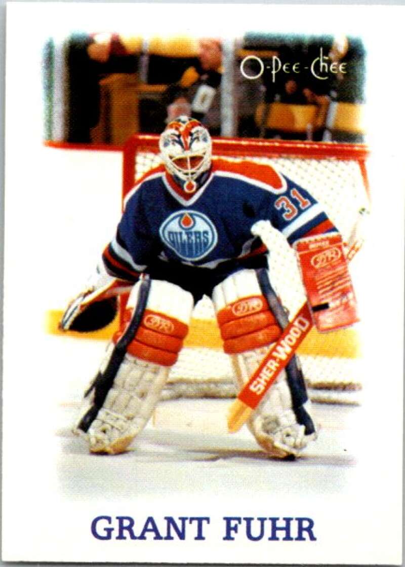 1988-89 O-Pee-Chee Minis #9 Grant Fuhr  Edmonton Oilers  V84376 Image 1