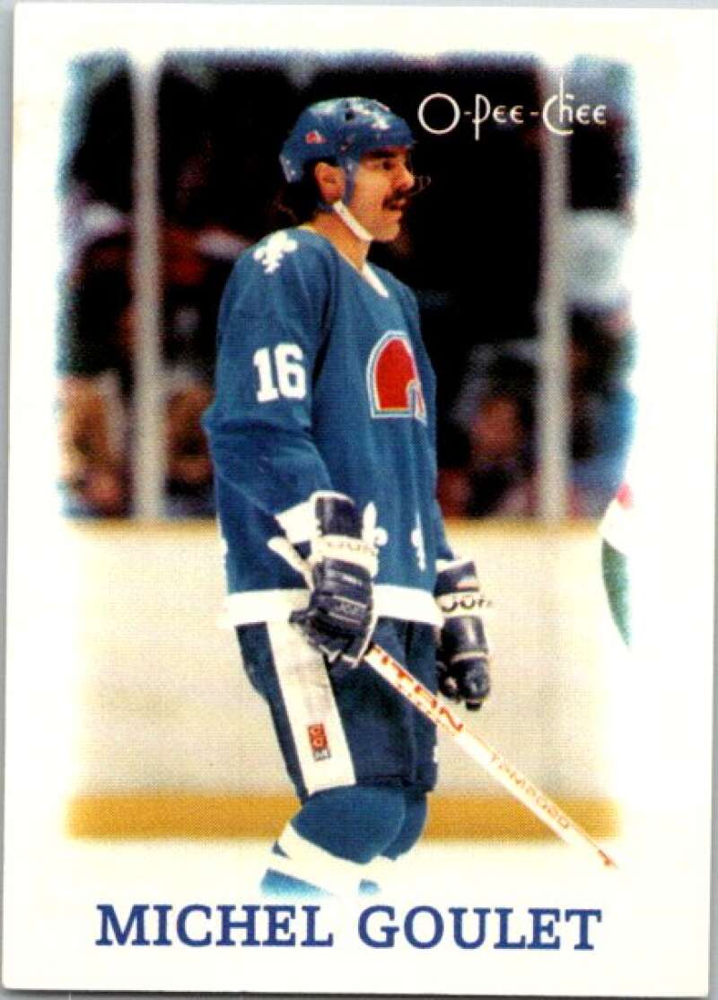 1988-89 O-Pee-Chee Minis #10 Michel Goulet  Quebec Nordiques  V84379 Image 1