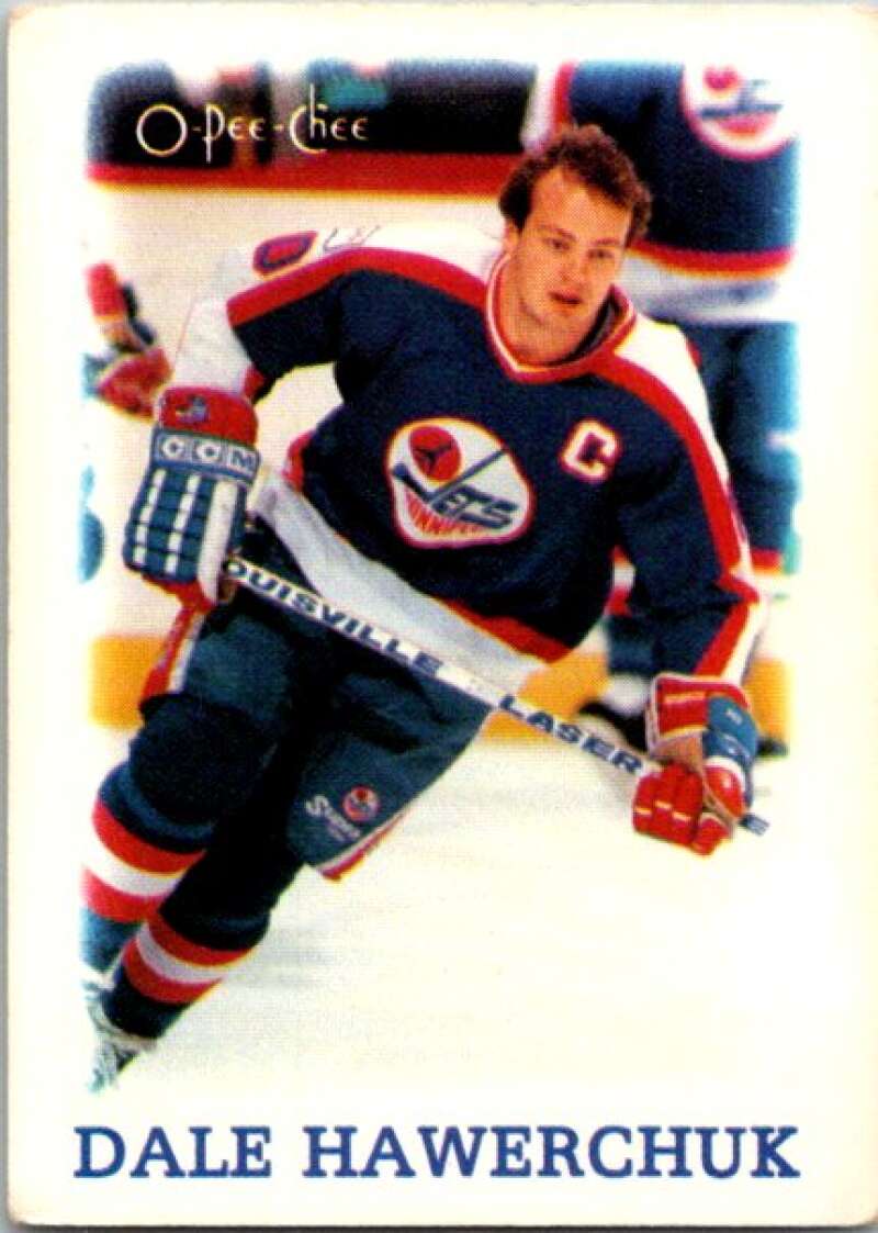 1988-89 O-Pee-Chee Minis #12 Dale Hawerchuk  Winnipeg Jets  V84382 Image 1