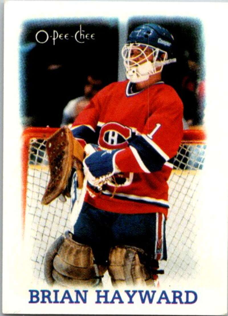 1988-89 O-Pee-Chee Minis #13 Brian Hayward  Montreal Canadiens  V84386 Image 1
