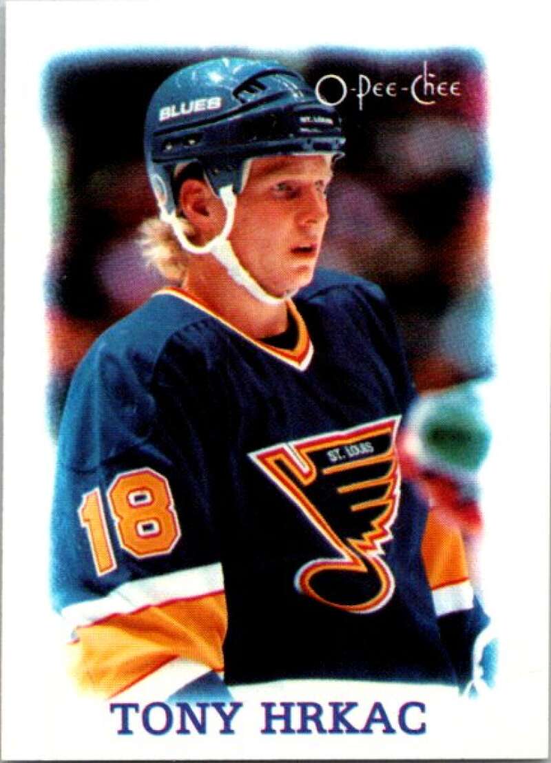 1988-89 O-Pee-Chee Minis #15 Tony Hrkac  St. Louis Blues  V84395 Image 1